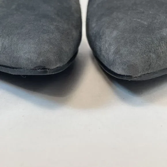 Nine West by Cameron Silver Johnny Pumps Women's Size 6 Grey Suede 3.9 Inch Heel - Picture 6 of 14